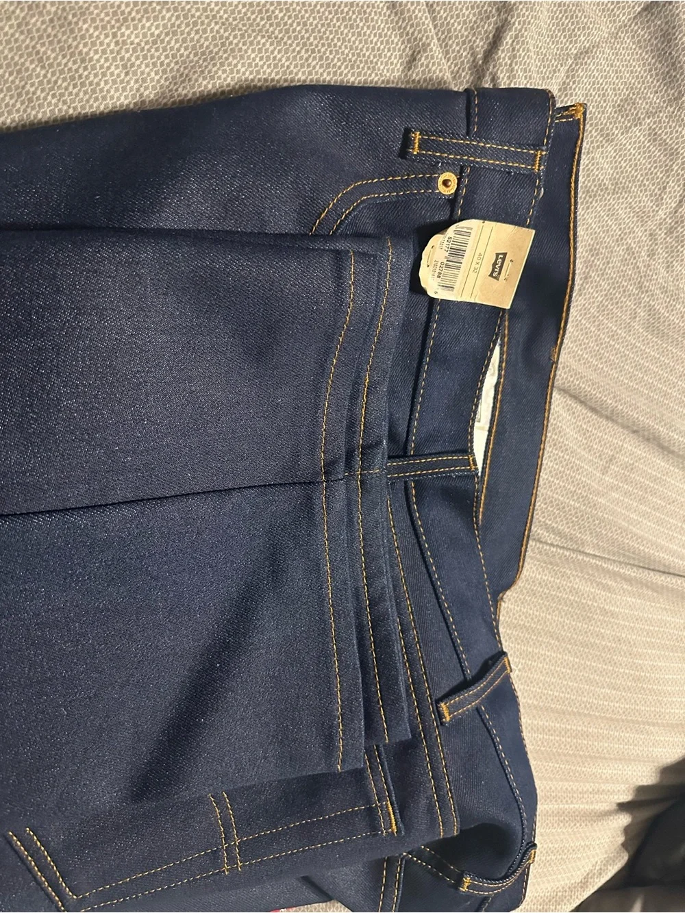 Levi's 517 Bootcut Jeans — Dark Indigo with Yellow Stitching